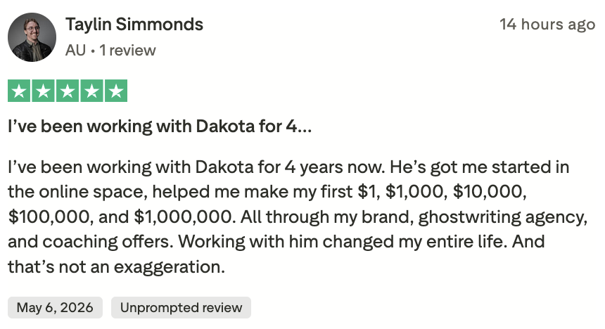 Made first $1 all the way to $1,000,000